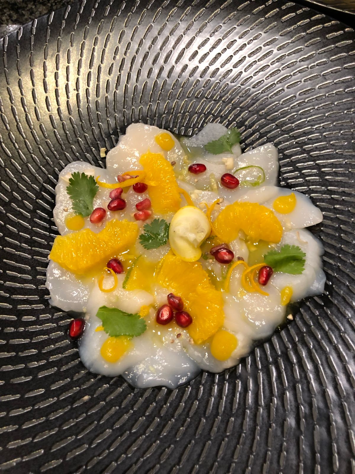 Scallop citrus carpaccio