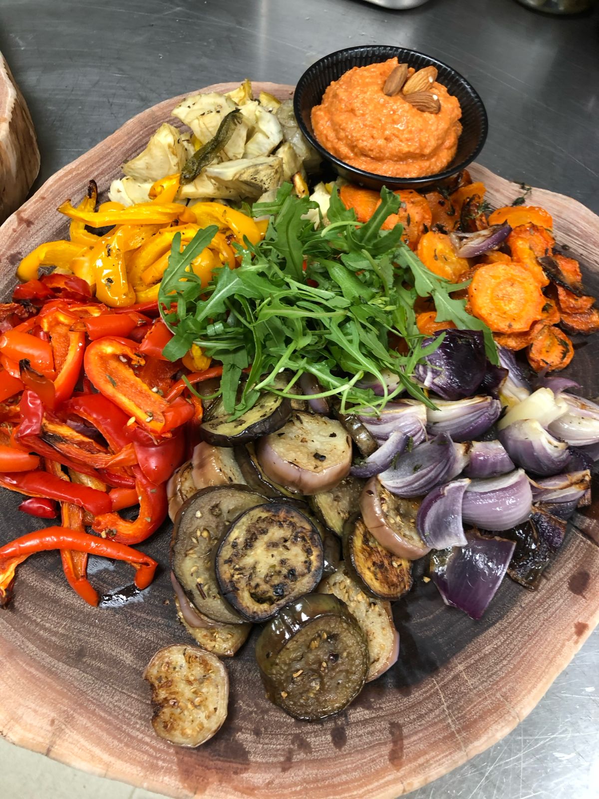 Roasted vegetable platter
