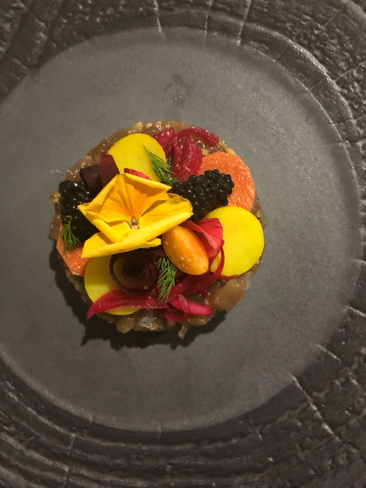 Private dining tasting plate